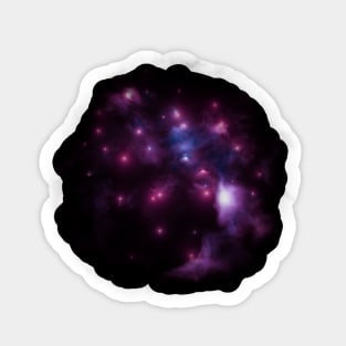 Pink stars in nebula Sticker